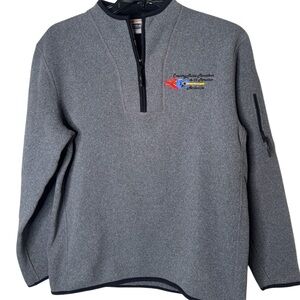Men's Gray Zip-Up Sweater